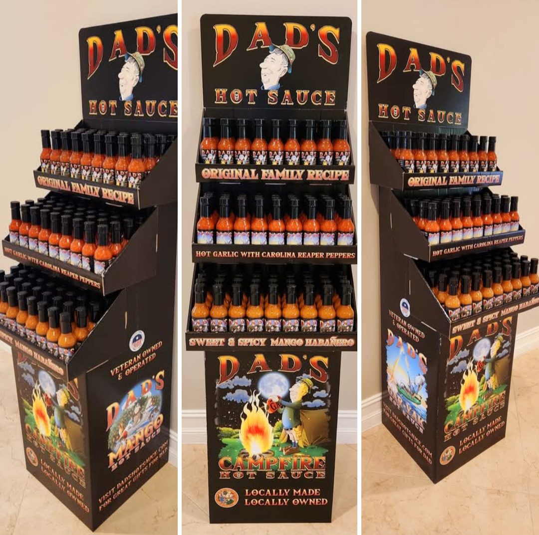 dads-hot-sauces Dads Hot Sauce Displays, Ready for Your Store